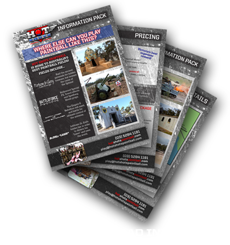 Hot Shots Paintball Info Pack